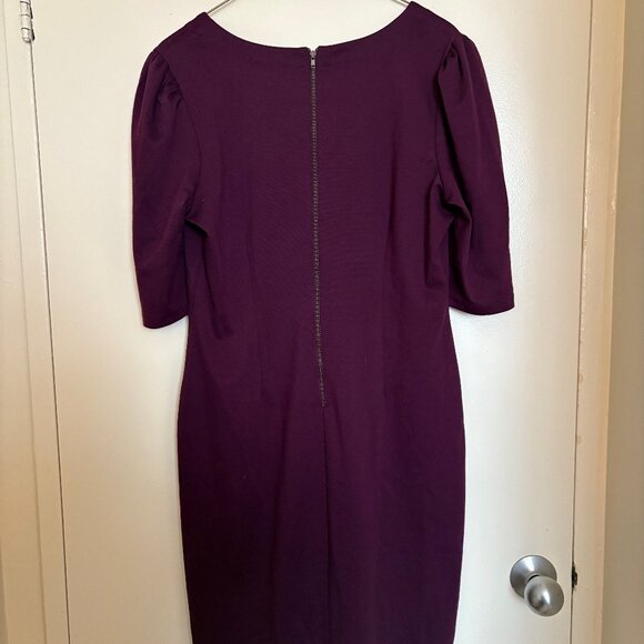 Burgundy Bodycon Midi Dress - Picture 2 of 2